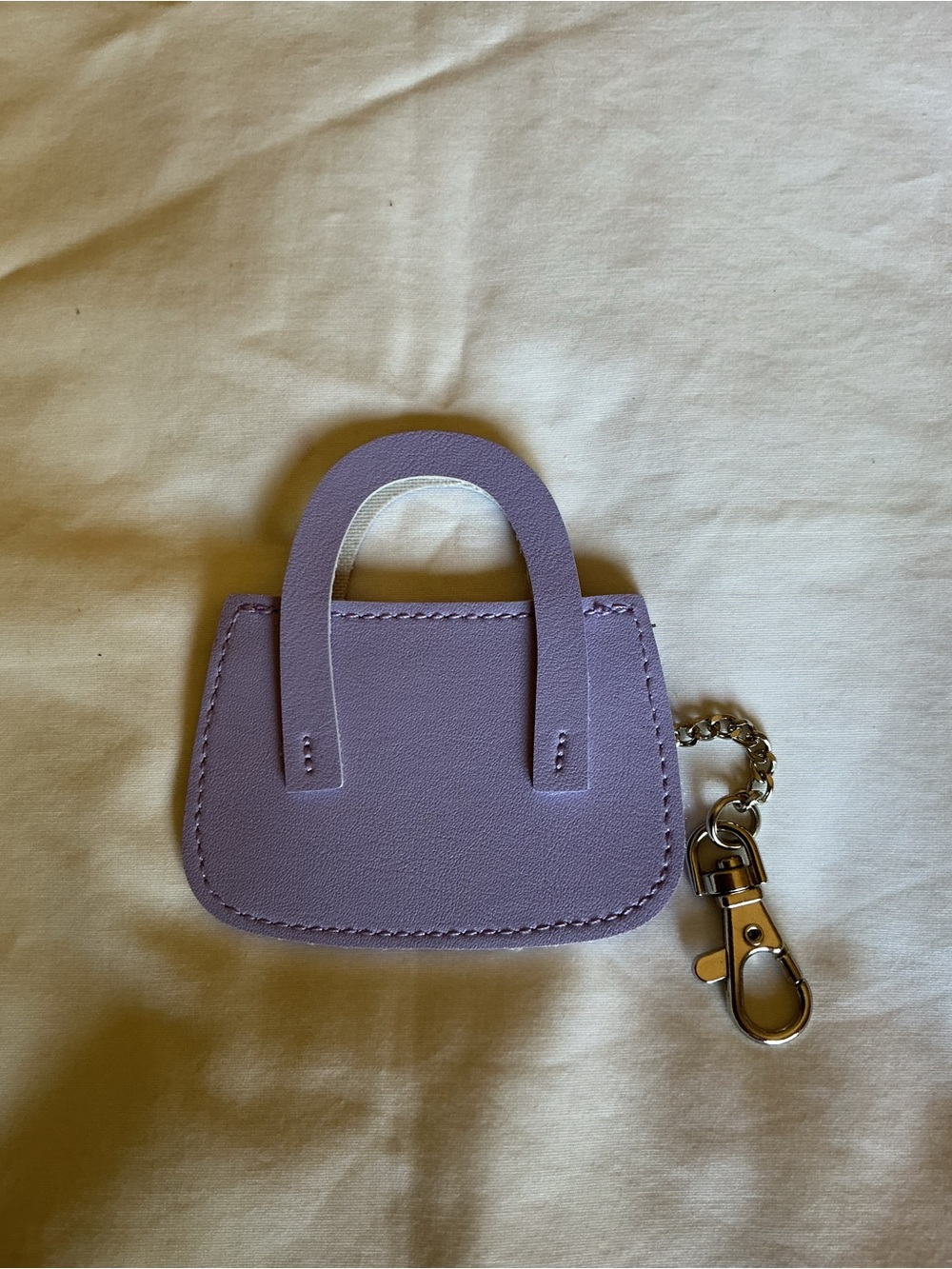 Lavender Mini Purse Keychain - Picture 2 of 4
